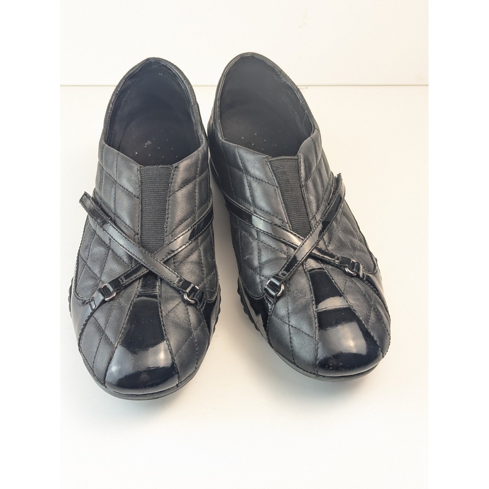 Cole Haan Women's Black Quilted Slip-On Flats - Size 9